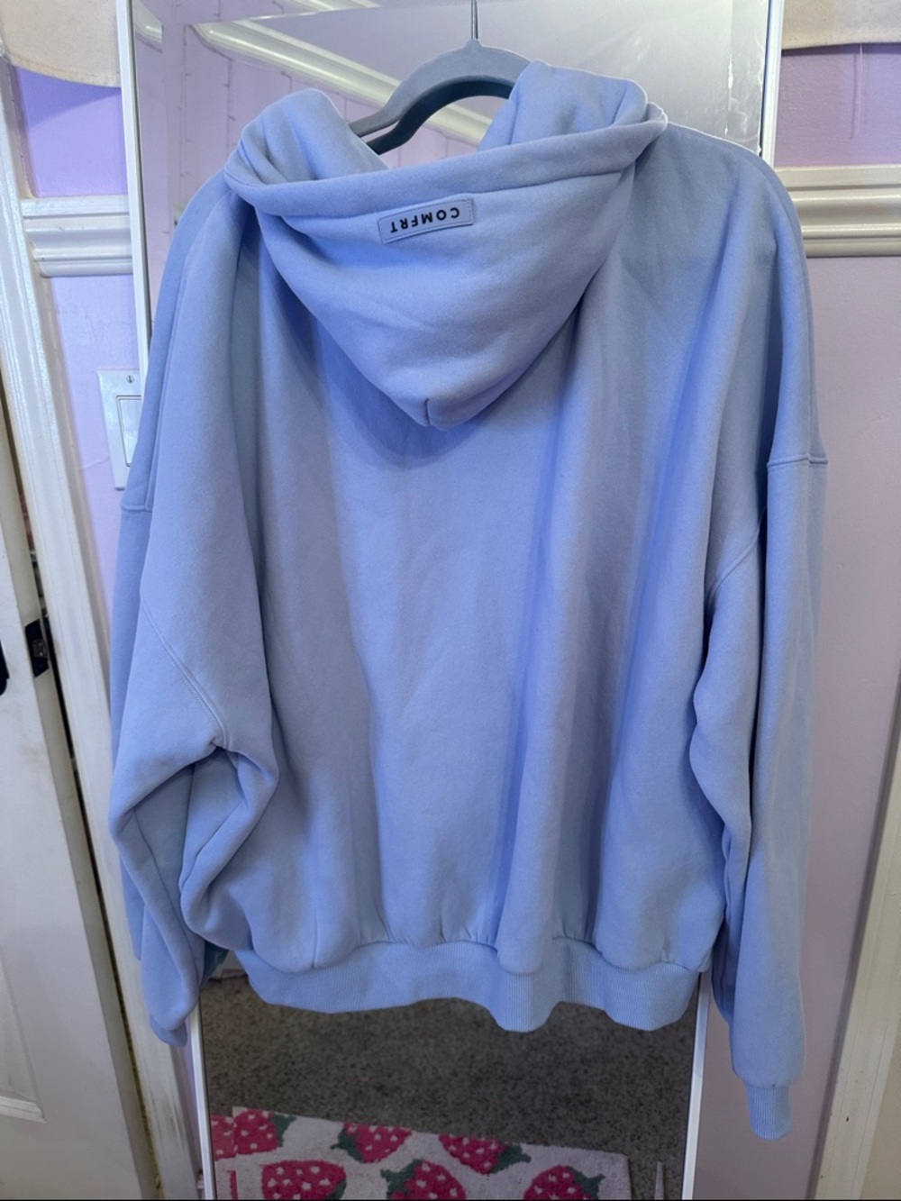 Comfrt Periwinkle Sweat Set: Full-Zip Hoodie Jacket and Sweatpants - Picture 2 of 5